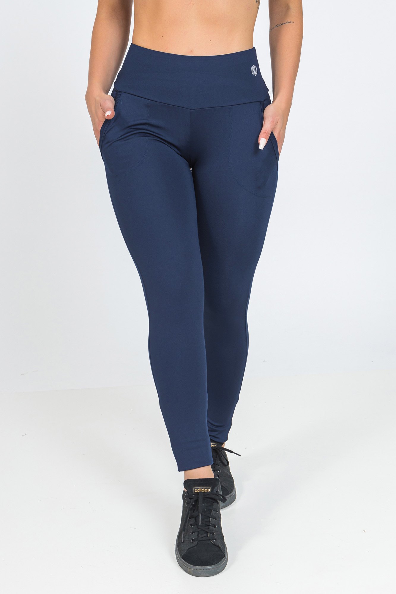 Legging Fitness Bolso Marinho