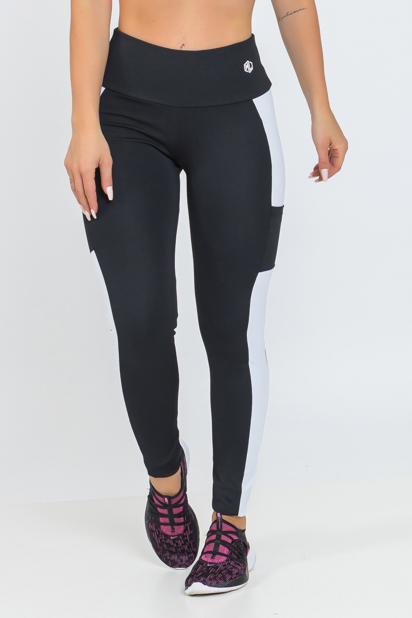 Legging Fitness Recorte Preta