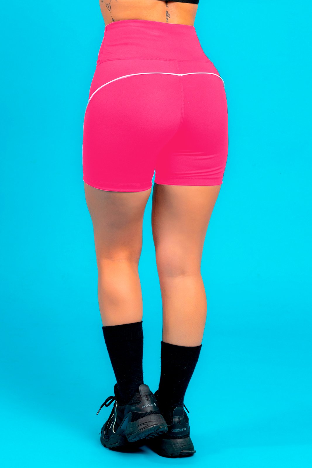 Bermuda Fitness Filete Rosa